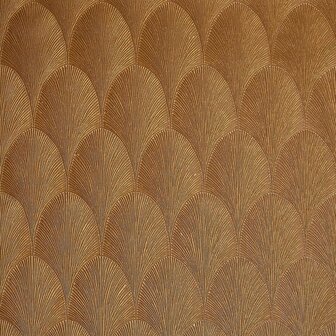 Casamance M&eacute;tal 75781732 - Oranje Behang