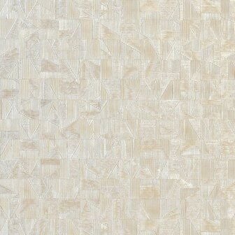 Casamance M&eacute;tal B74400140 - Grijs Behang