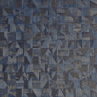 Casamance M&eacute;tal B74400854 - Blauw Behang