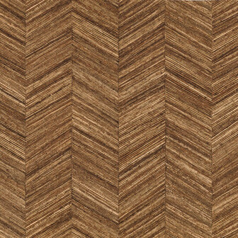 Casamance Textures V&eacute;g&eacute;tal 75371222 - Bruin Behang