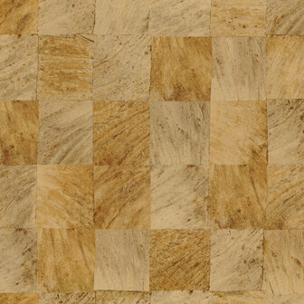 Casamance Textures V&eacute;g&eacute;tal B75173678 - Geel Behang