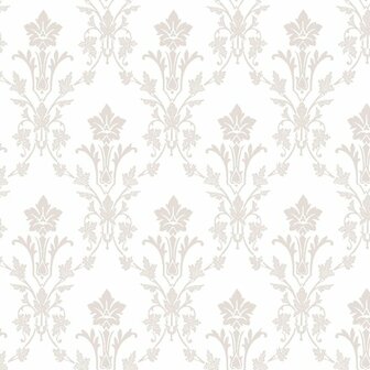 Dutch Wall Decor Blommor &amp; Blad 677-01 Wit Behang