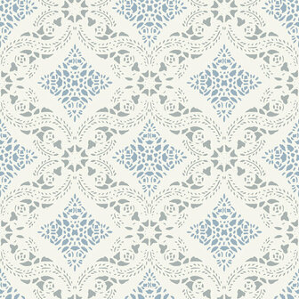 Dutch Wall Decor Swedish Heritage 686-02 Blauw Behang