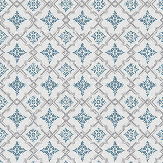 Dutch Wall Decor Swedish Heritage 691-03 Blauw Behang