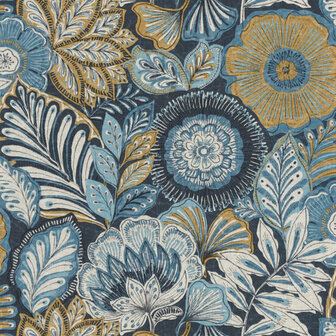 Casadeco Bali BALI88156822 - Blauw Behang
