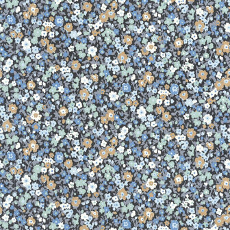 Casadeco Flower Market FLOM89216518 - Blauw Behang