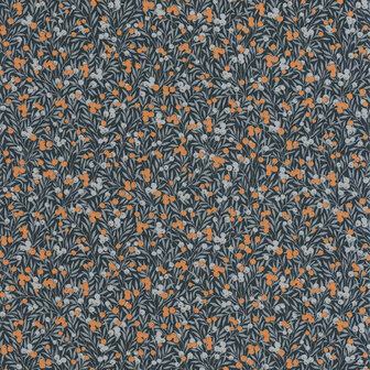 Casadeco Flower Market FLOM89226515 - Blauw Behang