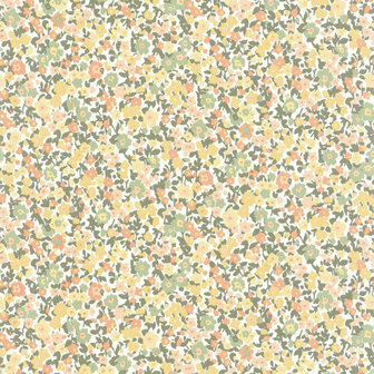 Casadeco Flower Market FLOM89212226 - Geel / Wit Behang