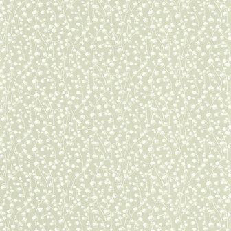 Casadeco Flower Market FLOM89247101 - Groen Behang