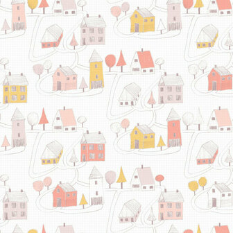 Casadeco Happy Dreams HPDM82841230 - Roze / Wit Behang