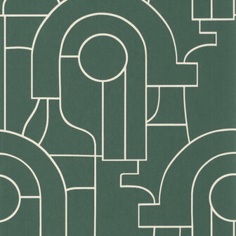 Casadeco Iconic CONI88417424 - Groen Behang