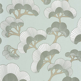 Casadeco Kyoto KYTO88717089 - Groen Behang