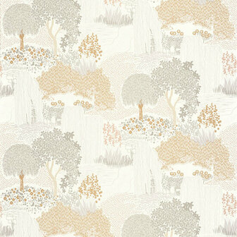 Casadeco Kyoto KYTO88721788 - Beige / Wit Behang