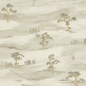 Casadeco Kyoto KYTO88747199 - Groen / Beige Behang