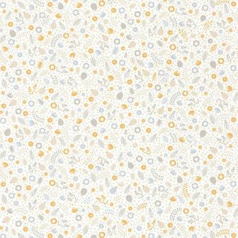 Casadeco Rose &amp; Nino RONI85541110 - Wit / Beige Behang