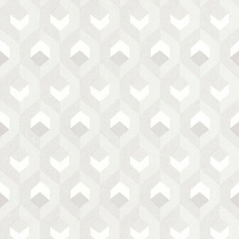 Casadeco So White 4 SWHT82050102 - Wit / Beige Behang