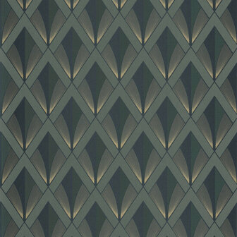 Casadeco Twenties TWNT88677474 - Groen Behang