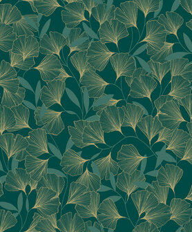 Dutch Wallcoverings Attitude A64403 / A48202 Groen - Goud Behang