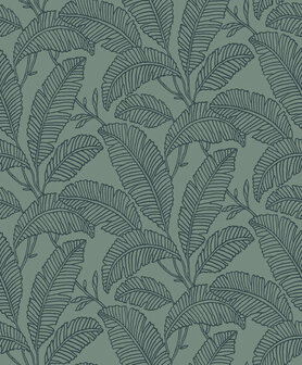 Dutch Wallcoverings Attitude A66401 Blauwgroen Behang