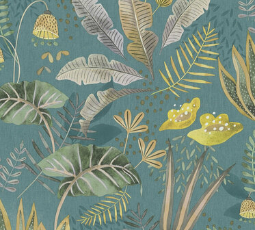 AS Creation Famous Garden - 39348-3 / 393483 Blauw Behang