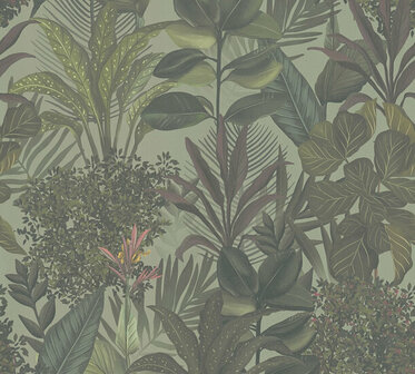 AS Creation Drawn Into Nature - 39433-1 / 394331 Groen Behang
