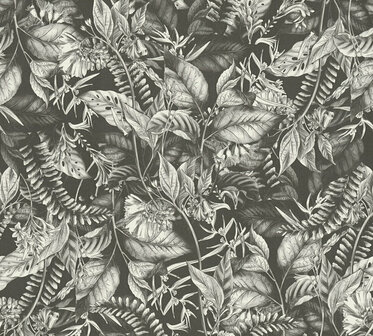 AS Creation Drawn Into Nature - 39425-2 / 394252 Zwart Behang