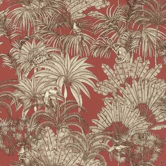 Rasch Selection - 461428 Rood / Beige Behang