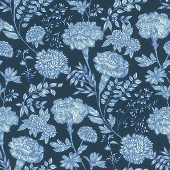 Rasch Symphony - 865004 Blauw Behang