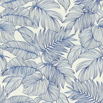Rasch Symphony - 865110 Blauw Behang