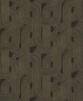 Rasch Symphony - 868104 Zwart / Goud Behang