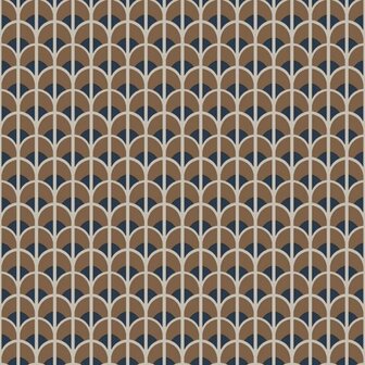 Noordwand Thema 28869 Bruin Blauw Behang