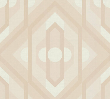 AS Creation Retro Chic - 39531-5 / 395315 Beige - Cr&egrave;me Behang