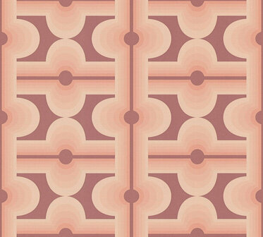AS Creation Retro Chic - 39533-2 / 395332 Rood - Oranje Behang