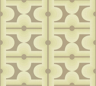 AS Creation Retro Chic - 39533-3 / 395333 Bruin - Groen Behang