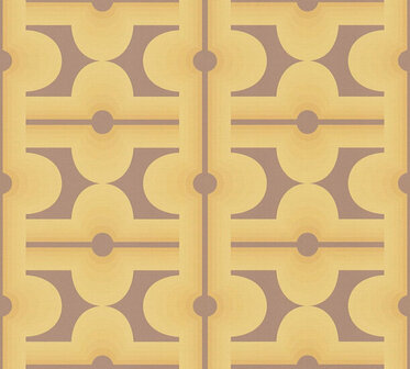 AS Creation Retro Chic - 39533-4 / 395334 Bruin - Geel Behang