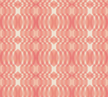 AS Creation Retro Chic - 39534-4 / 395344 Rood - Cr&egrave;me Behang