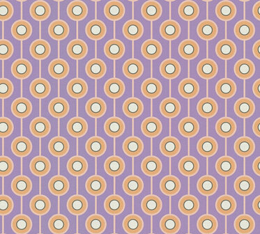 AS Creation Retro Chic - 39537-2 / 395372 Paars - Oranje Behang