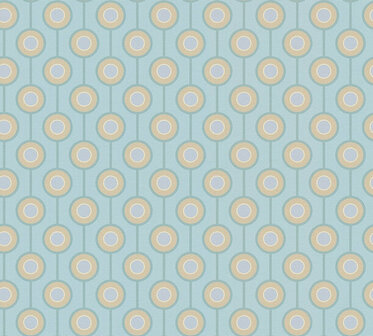 AS Creation Retro Chic - 39537-4 / 395374 Turquoise - Blauw Behang