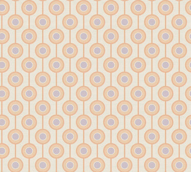 AS Creation Retro Chic - 39537-5 / 395375 Beige - Oranje Behang
