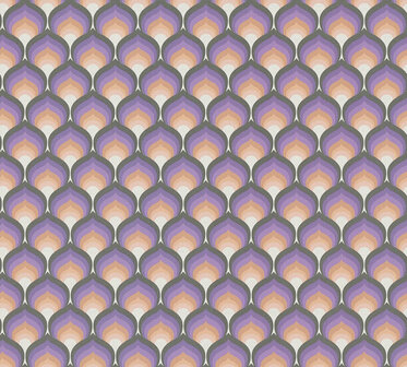 AS Creation Retro Chic - 39538-2 / 395382 Oranje - Zwart Behang