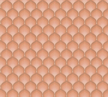 AS Creation Retro Chic - 39538-5 / 395385 Oranje - Rood Behang