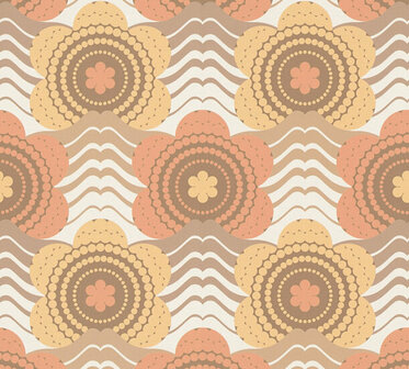 AS Creation Retro Chic - 39539-3 / 395393 Bruin - Oranje Behang