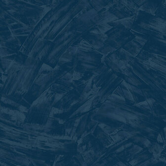HookedOnWalls Silhouette Tadelakt Plain 34819 Blauw Behang