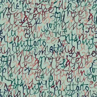HookedOnWalls Silhouette Script 34861 Multicolour Behang