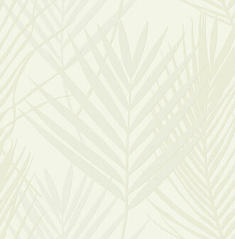 HookedOnWalls Tropical Weave Borneo 18804 Cr&egrave;me / Metallic Behang