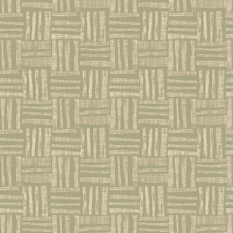 HookedOnWalls Tropical Weave Pierrot 18831 Groen Behang