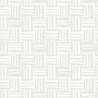 HookedOnWalls Tropical Weave Pierrot 18834 Cr&egrave;me Behang