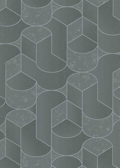 Dutch Wall Decor Collage 10384-47 Grijs Behang