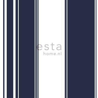 Esta Home Strepen 136417 Blauw Behang