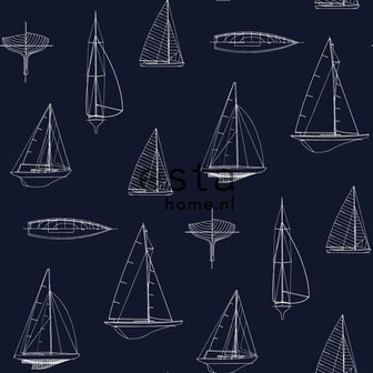 Esta Home Nautisch 136428 Blauw Behang